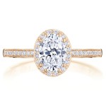 Tacori P103OV75X55FPK 14 Karat Coastal Crescent Engagement Ring
