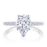 Tacori P1042PS10X7FW 14 Karat Coastal Crescent Pear Solitaire Engagement Ring