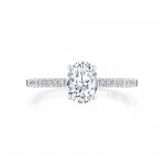 Tacori P104OV75X55FW 14 Karat Coastal Crescent Engagement Ring