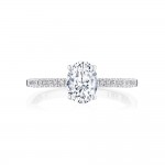 Tacori P104OV75X55FW 14 Karat Coastal Crescent Engagement Ring