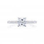 Tacori P104PR55FW 14 Karat Coastal Crescent Princess Solitaire Engagement Ring