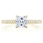 Tacori P104PR55FY 14 Karat Coastal Crescent Engagement Ring
