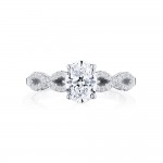 Tacori P105OV75X55FW 14 Karat Coastal CrescentOval Solitaire Engagement Ring
