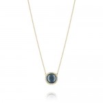 Golden Bay    Golden Bay Pave Round Gem Pendant    