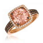 14K Strawberry Gold® Peach Morganite™ 2 cts. Ring