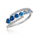 14K Vanilla Gold® Denim Ombré® 3/4 cts. Ring