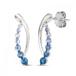 Le Vian Ombre Earrings featuring 1/2 cts. Denim Ombré