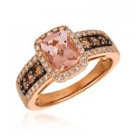 14K Strawberry Gold® Peach Morganite™ 1 cts. Ring
