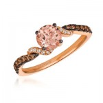 14K Strawberry Gold® Peach Morganite™ 1/2 cts. Ring