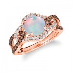 14K Strawberry Gold® Neopolitan Opal™ 1 cts. Ring