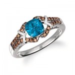 Le Vian Chocolatier® Ring featuring 1 cts. Deep Sea Blue Topaz