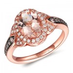 14K Strawberry Gold® Peach Morganite™ 1 1/3 cts. Ring
