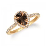 14K Honey Gold™ Chocolate Quartz® 1 cts. Ring