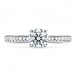 VELA SOLITAIRE RING WITH DIAMOND BAND