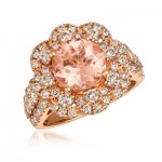 18K Strawberry Gold® Peach Morganite™ 2 cts. Ring