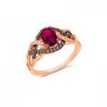 Le Vian Chocolatier® Ring featuring 7/8 cts. Raspberry Rhodolite