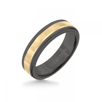 6mm Black Tungsten Carbide Ring 11-2400BCY6-G.00