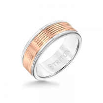8mm White Tungsten Carbide Ring 11-2409WCR8-G.00
