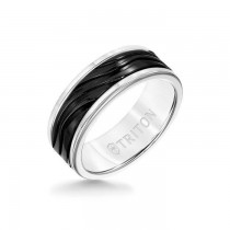 8mm White Tungsten Carbide Ring 11-6063WCBT8-G.00