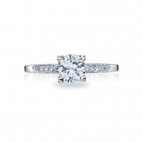 Platinum Simply Tacori Solitaire Engagement Ring 2586RD6