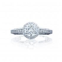 Tacori 2618RD6 Platinum Reverse Crescent Engagement Ring
