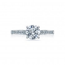 2638RDP65 Platinum Tacori Dantela Engagement Ring