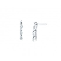Shimmering Diamonds® Trellis Bar Earrings G7585/.75
