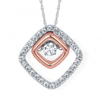 Shimmering Diamonds® Embedded Diamond Pendant SD14P64
