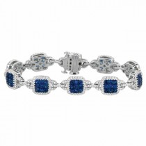 Martin Flyer Precious Trends Colored Gemstone Bracelet BIS06SAQ-F