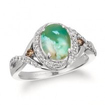 Le Vian® Ring featuring 1 1/2 cts. Peacock Aquaprase