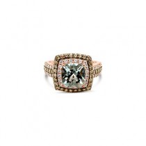 14K Strawberry Gold® Sea Blue Aquamarine® 1 3/4 cts. Ring