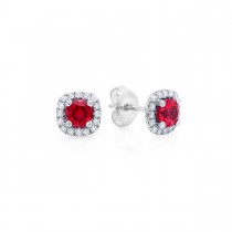 Something Special Ruby and Diamond Stud Earrings