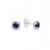 Something Special Sapphire and Diamond Stud Earrings