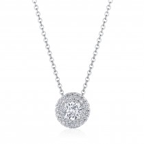 FP810RD5PLT 18 karat Tacori Bloom 17" Double Bloom Diamond Necklace
