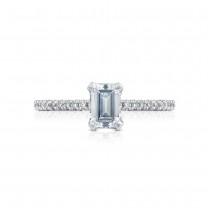 HT254515EC65X45 Platinum Tacori Petite Crescent Engagement Ring