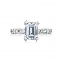 HT254525EC85X65 Platinum Tacori Petite Crescent Engagement Ring