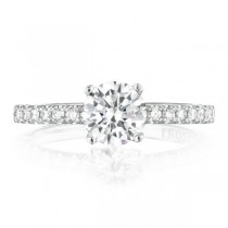  HT2545RD65W 18 Karat Petite Crescent Engagement Ring