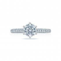 HT2546RD65 Platinum Tacori Classic Crescent Engagement Ring