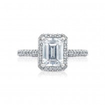 HT2547EC8X6 Platinum Tacori Petite Crescent Engagement Ring