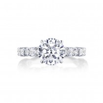  Tacori HT2654RD9 Platinum Petite Crescent RoyalT Engagement Ring