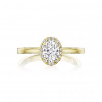 Tacori P101OV7X5FY 14 Karat Coastal Crescent Engagement Ring