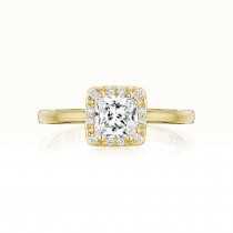 Tacori P101PR55FY 14 Karat Coastal Crescent Engagement Ring