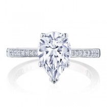Tacori P1022PS10X7FW 14 karat Coastal Crescent Enagement Ring