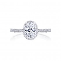 Tacori P103OV75X55FW 14 Karat Coastal Crescent Engagement Ring