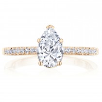 Tacori P104PS85X55FPK 14 Karat Coastal Crescent Engagement Ring
