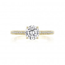 Tacori P104RD65FY 14 karat Coastal Crescent Round Engagement Ring