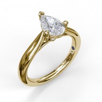 Pear Shape Solitaire Engagement Ring