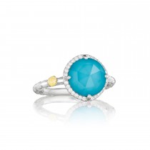 Pavé Simply Gem Ring featuring Neo-Turquoise
