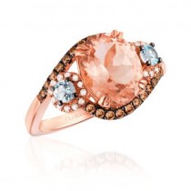 Le Vian Chocolatier® Ring featuring 1 7/8 cts. Peach Morganite