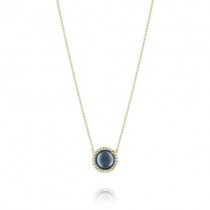 Golden Bay    Golden Bay Pave Round Gem Pendant    
